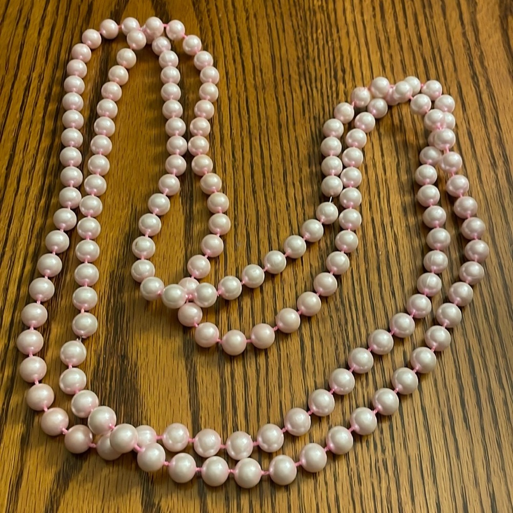 Unmarked 72” Pearl Necklace